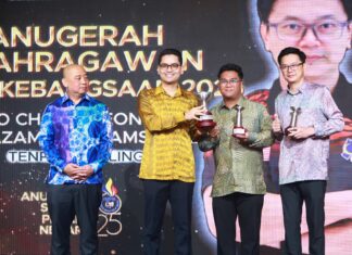 CHOON SEONG, SYABIL AZAM DINOBAT OLAHRAGAWAN SUKAN PEKAK NEGARA 2025